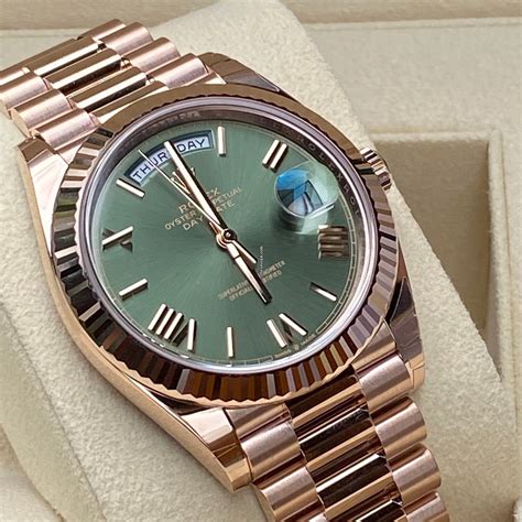 rolex day date grün|rolex day date 40 228235.